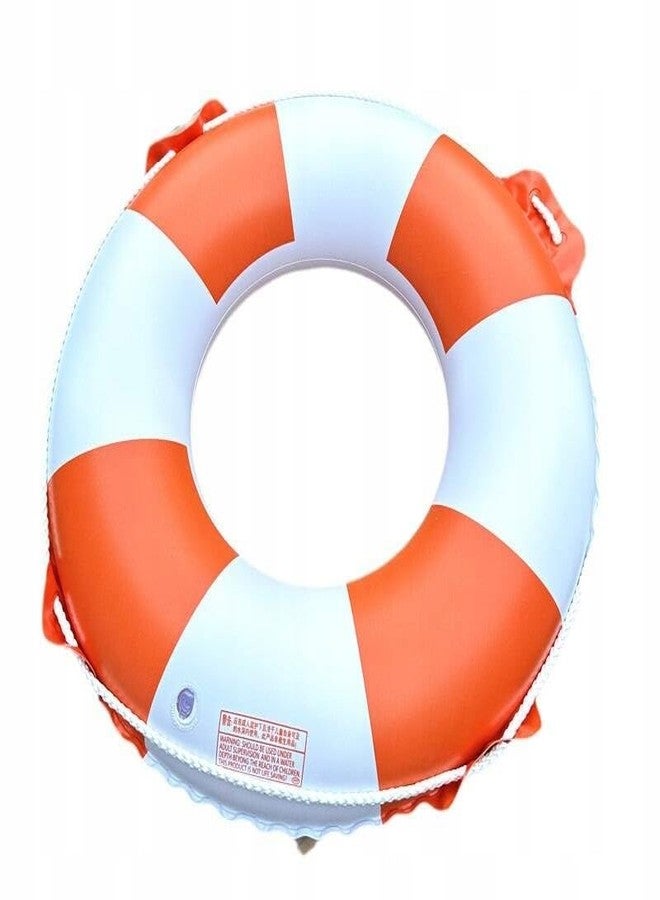 TRADY طوق نجاة قابل للنفخ من TRADY للبالغين والأطفال - طوق نجاة متين وآمن بمقابض قوية، طوق إنقاذ عائم للمسبح والشاطئ والبحر والبحيرة والأنشطة الرياضية المائية - Image 1